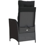  3-dijelni bistro set s jastucima crni od poliratana | shoptok.hr