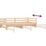  Dnevni ležaj na izvlačenje masivna borovina 2 x (90 x 200) cm | shoptok.hr
