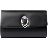 Shelvt Black clutch bag with silver elements | Shoptok.si