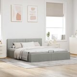  Hidraulični okvir za krevet od tkanine svjetlosivi 160 x 200 cm | Eponuda.com