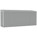 vidaXL Vrtna lopa siva 118x382x178 cm pocinkano jeklo - - Siva - 47.9 - 118 x 382 x 178 cm - 2025-vidaXL-TOPSELLER | Shoptok.si