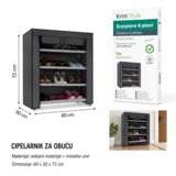 Cipelarnik, 60x30x72 cm , Crni