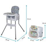 Coccolle Otroški voziček 2v1 Serry Moss zelena in stolček za hranjenje Ziti | Shoptok.si