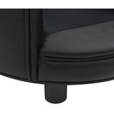 vidaXL Sofa za pse crna 48 x 48 x 32 cm od pliša i umjetne kože | shoptok.hr