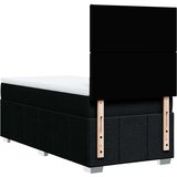 vidaXL Krevet s oprugama i madracem crni 90x200 cm od tkanine | shoptok.hr