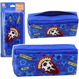 Pencil Case School Organizer with Football Blue Cijene