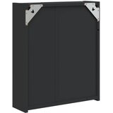  Kupaonski ormarić s ogledalom i LED svjetlom crni 45x13x52 cm | shoptok.hr