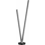 CINQUE Crna LED stojeća svjetiljka s metalnim sjenilom (visina 172,5 cm) Cicanto –
