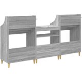  Set medijskih polica 3 kom. Siva Sonoma 212 x 46 x 112 cm | shoptok.hr