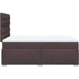  Krevet box spring s madracem tamnosmeđi 120 x 190 cm od tkanine | shoptok.hr
