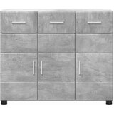  Kreveta s policom FLORIN Betonski sivi 88,5 x 30,5 x 73 cm | shoptok.hr