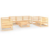 The Living Store Vrtna sedežna garnitura 8-delna trdna borovina - Vrtna Sedežna Garnitura, (21422167) | Shoptok.si