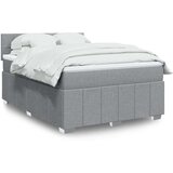 Maison Chic Box spring postelja - Vzmetna postelja z vzmetnico svetlo siva 140x200 cm blago SL17956, (21894620) | Shoptok.si
