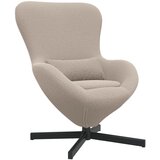 vidaXL Jajčna stolica svetlo siva, puhasta tkanina, (22054301) | Shoptok.si