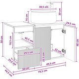  Set namještaja za kupaonicu 2 kom. Hrast artisan | shoptok.hr