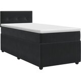 Boxspring krevet s madracem Crna 90 x 200 cm Baršun | shoptok.hr