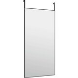  Ogledalo za vrata črno 50x100 cm steklo in aluminij, (20919867) | Shoptok.si