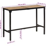 vidaXL Barski stol 150 x 55 x 107 cm od masivnog grubog drva manga | shoptok.hr