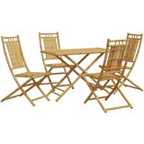 5-dijelni vrtni blagovaonski set od bambusa | shoptok.hr