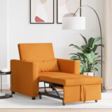  3-u-1 pojedinačni kauč na spavanje pretvoriv žuti tamni materijal | shoptok.hr