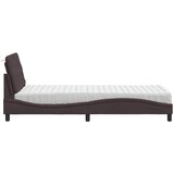  Krevet s madracem tamnosmeđi 90 x 190 cm od tkanine | shoptok.hr