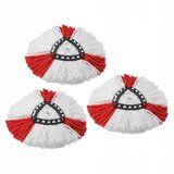 Rosfix Rotacijski vložek za mop 38 cm rdeče-bele barve, - set 3 kosov, (21656721) | Shoptok.si