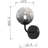  ONLI - Zidna svetiljka PALOMA 1xG9/10W/230V crna/dimljena | Eponuda.com