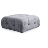 Atelier Del Sofa amaris 2 seater with pouffe grey ugaona sofa | ePonuda.com