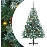 vidaXL Umestno božično drevo med 150 LED Zelena 150 cm PVC in Jeklo | Shoptok.si
