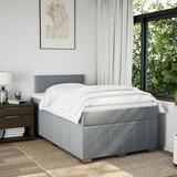  Krevet s oprugama i madracem svjetlosivi 120x190 cm od tkanine | shoptok.hr