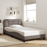 Maison Chic Posteljni okvir - Enojna postelja - Postelja za odrasle brez vzmetnice taupe 100x200 cm blago-J7638, (21768480) | Shoptok.si