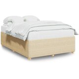  Okvir za krevet bez madraca krem 160x200 cm od tkanine | shoptok.hr