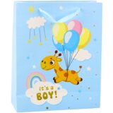  It's A Boy Giraffe Gift Bag Blue 32 x 26 x 10 cm | shoptok.hr