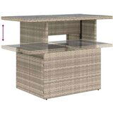 vidaXL 7-dijelni set vrtnih sofa svjetlosivi od poliratana | shoptok.hr