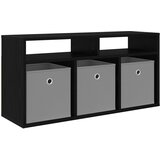  Nizak ormarić s ladicama Crni hrast 87 x 27,5 x 43 cm | Eponuda.ba