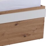 Modern Living Postelja Box, Bela, Barva Hrasta, 90x200 | Shoptok.si