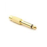  JWD-AD44 Adapter činč na 6.3mm, metalni, Zlatni Cene