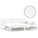  Dnevni ležaj na izvlačenje 2 x (90 x 200) cm masivna borovina | shoptok.hr