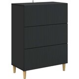  Ormar s ladicama Crna 66 x 34 5 x 90 cm Konstruirano drvo - Crna | shoptok.hr