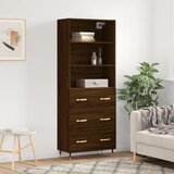 The Living Store Visoka komoda rjav hrast 69,5x34x180 cm inženirski les - Visoka Omarica, (21436096) Cene