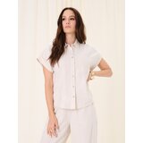 Sinsay Viskozna košulja s primjesom lana | shoptok.hr