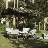 vidaXL Ponjava za kampiranje kamuflažna 306x306 cm vodoodporna | Shoptok.si