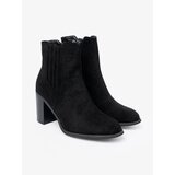 Shelvt Suede ankle boots on a heel black | Shoptok.si