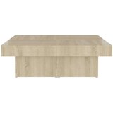 vidaXL stolić za kavu boja hrasta sonome 90 x 90 x 28 cm od iverice | shoptok.hr