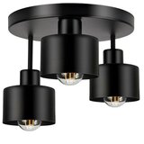 Aptel ZD177 stropna lampa 3× E27, metalna, 30 cm – črna u
