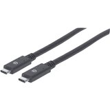 Manhattan USB kabel USB 3.2 gen. 1 (USB 3.0) USB-C® vtič 2.00 m črna 354905, (20416397) | Shoptok.si