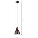  Brilagi - LED luster na sajli RIDDY 1xE27/60W/230V bakarna/patina | Eponuda.com