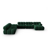 Micadoni Home Zelena baršunasta sofa 379 cm Bellis – | shoptok.hr