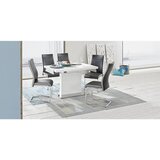 CARRYHOME nihajni stol, kovina, tekstil krem barve, temno rjava | Shoptok.si