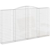  Lučne gabionske košare 6 kom 400x30x220/240cm pocinčano željezo | shoptok.hr